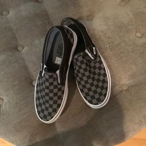 checkered Vans never worn